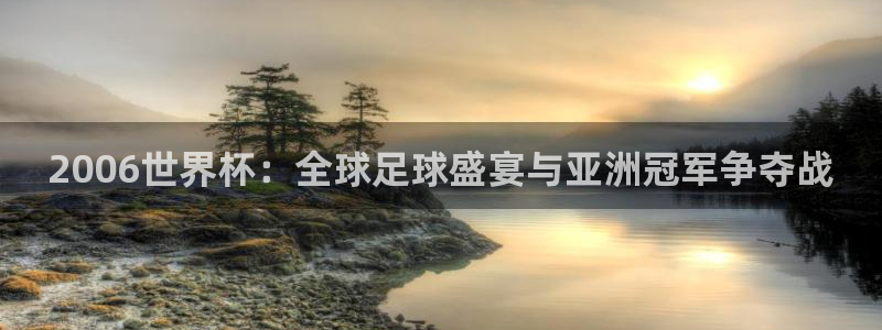世界杯预选赛赛程：2006世界杯：全球足球盛宴与亚洲冠军争夺战